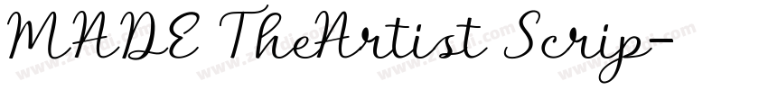 MADE TheArtist Scrip字体转换